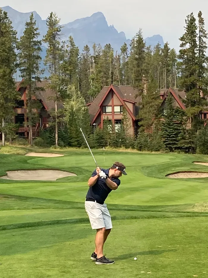 Golfing in the mountains